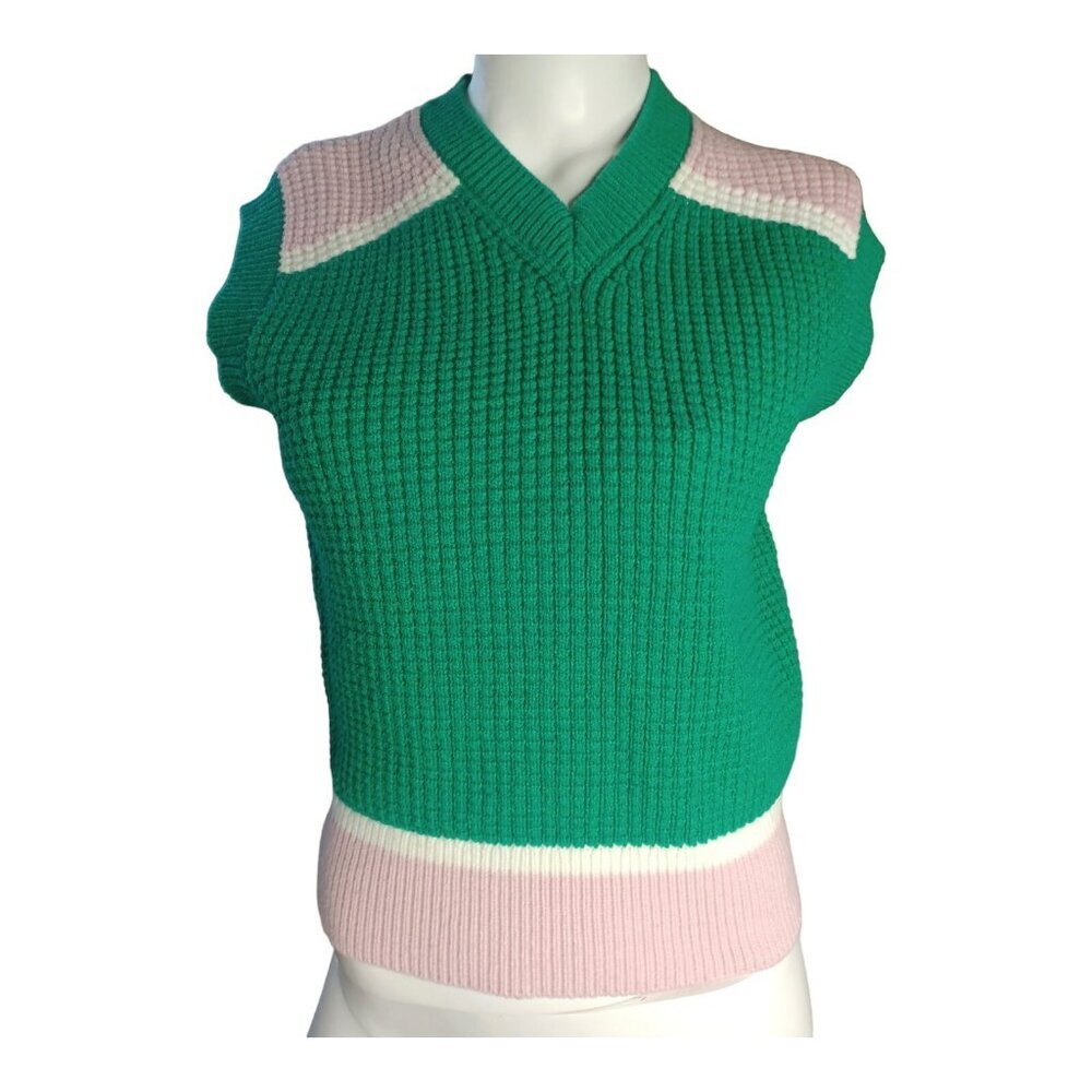 Marni and Uniqlo vest knitted v neck Uniqlo sleeveless sweater Stretch size M